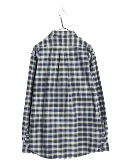 00s ラルフローレン チェック 長袖 ボタンダウン シャツ メンズ XL オールド ポロ 長袖シャツ オックスフォード 大きいサイズ マルチカラー