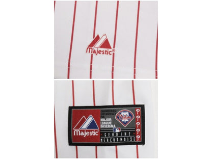 USA製 フィリーズ ベースボール シャツ メンズ XXL / MLB オフィシャル マジェスティック 大リーグ ユニフォーム 重ね着 野球 大きいサイズ
