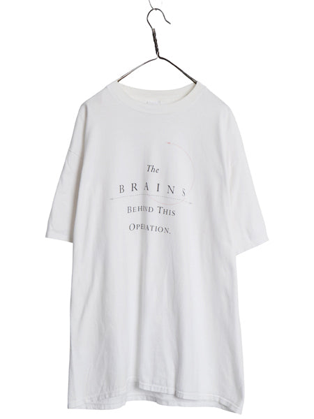 00s ★ COMPAQ ロゴ プリント Tシャツ メンズ XL / オールド 企業物 当時物 コンピューター テック メッセージ グラフィック イラスト 白
