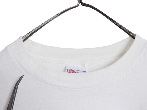 00s ★ COMPAQ ロゴ プリント Tシャツ メンズ XL / オールド 企業物 当時物 コンピューター テック メッセージ グラフィック イラスト 白