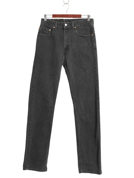 00s USA製 リーバイス 505 ブラック デニム パンツ メンズ 32 36 オールド ジーンズ ジーパン Gパン スリム ストレート ボトムス 赤タブ 黒