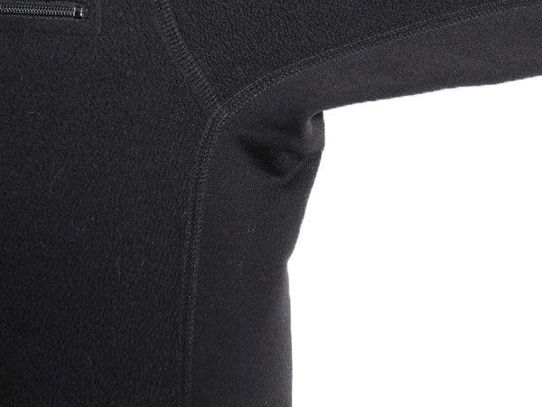 00s ノースフェイス フリース プルオーバー メンズ M / オールド アウトドア ロンT ハーフジップ 長袖 Tシャツ ハイネック 薄手 ブラック