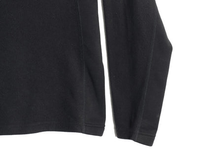 00s ノースフェイス フリース プルオーバー メンズ M / オールド アウトドア ロンT ハーフジップ 長袖 Tシャツ ハイネック 薄手 ブラック