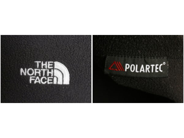 00s ノースフェイス フリース プルオーバー メンズ M / オールド アウトドア ロンT ハーフジップ 長袖 Tシャツ ハイネック 薄手 ブラック
