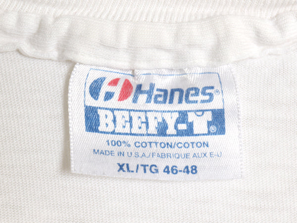 80s USA製 DARTMOUTH カレッジ プリント 半袖 Tシャツ メンズ XL 小さめ L 程 ヴィンテージ シングルステッチ ヘインズ 雰囲気系 ホワイト