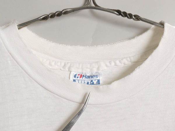 80s USA製 DARTMOUTH カレッジ プリント 半袖 Tシャツ メンズ XL 小さめ L 程 ヴィンテージ シングルステッチ ヘインズ 雰囲気系 ホワイト