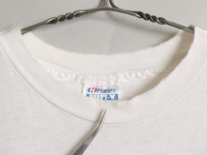 80s USA製 DARTMOUTH カレッジ プリント 半袖 Tシャツ メンズ XL 小さめ L 程 ヴィンテージ シングルステッチ ヘインズ 雰囲気系 ホワイト