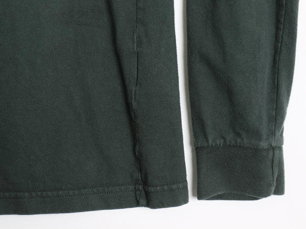 パタゴニア プリント 長袖 Tシャツ メンズ S 古着 17年製 アウトドア ロンT ロングスリーブ P-6 グラフィック ステッカー ロゴT グリーン