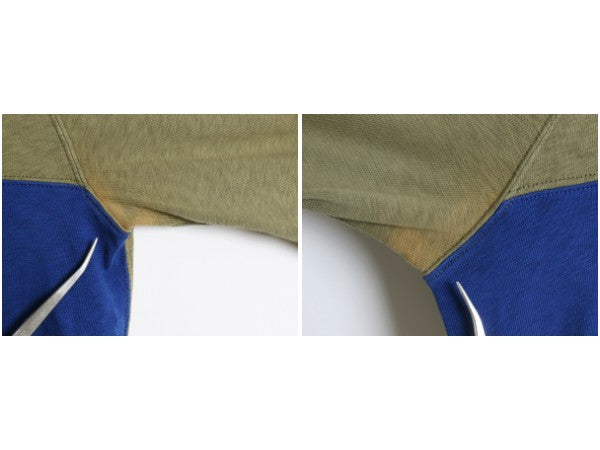 00s ポロ ラルフローレン 長袖 ラガーシャツ メンズ L 古着 オールド CUSTOM FIT ラグビー ネイティブ フェルト ワッペン 星条旗 ツートン 