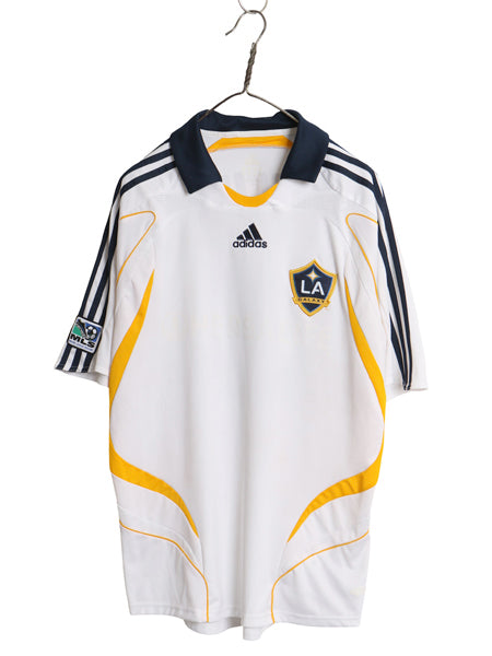 00s アディダス ロサンゼルス ギャラクシー ベッカム サッカー ユニフォーム メンズ M / 正規品 MLS 2007 オフィシャル 当時物 ホーム 白