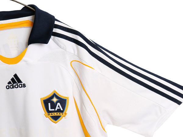00s アディダス ロサンゼルス ギャラクシー ベッカム サッカー ユニフォーム メンズ M / 正規品 MLS 2007 オフィシャル 当時物 ホーム 白