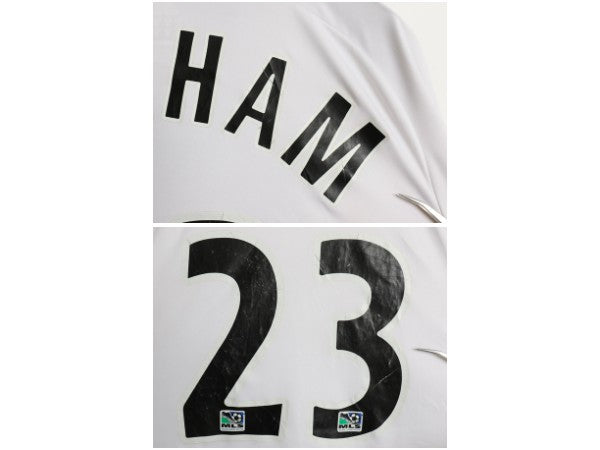 00s アディダス ロサンゼルス ギャラクシー ベッカム サッカー ユニフォーム メンズ M / 正規品 MLS 2007 オフィシャル 当時物 ホーム 白