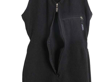 90s USA製 パタゴニア アクティビスト フリース ビブ メンズ レディース M 古着 オールド Rマーク オールインワン ツナギ キャプリーン 黒