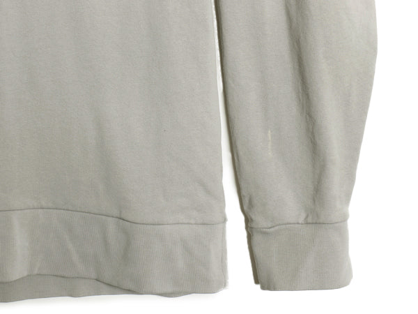 パタゴニア 前V クルーネック スウェット メンズ L 25年製 白タグ アウトドア トレーナー 長袖 Tシャツ ロンT 裏起毛なし 薄手 ゆったり 灰