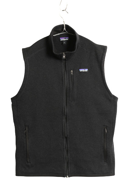パタゴニア ベターセーター ベスト メンズ XL / 20年製 フリース セーター 前開き フルジップ 重ね着 ワンポイント 大きいサイズ ブラック
