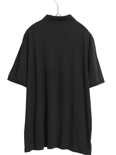 ポロ ラルフローレン 半袖 ポロシャツ メンズ XL 半袖シャツ スムース コットン ストレッチ カットソー ボックス きれいめ 大きいサイズ 黒