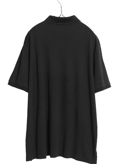 ポロ ラルフローレン 半袖 ポロシャツ メンズ XL 半袖シャツ スムース コットン ストレッチ カットソー ボックス きれいめ 大きいサイズ 黒