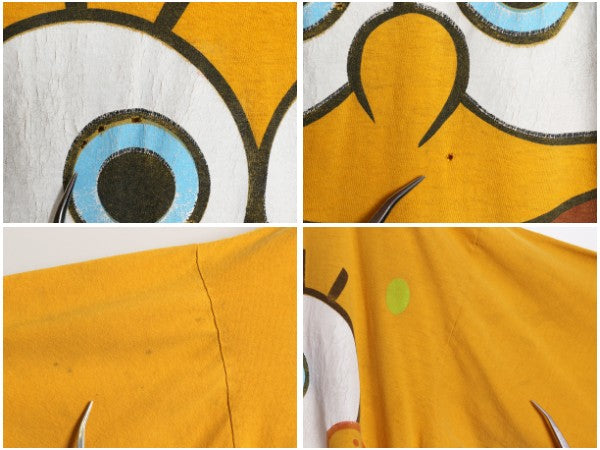 00s スポンジボブ イラスト プリント Tシャツ メンズ XL 古着 オールド 当時物 キャラクター アニメ ヘビーウェイト コットン 大きいサイズ