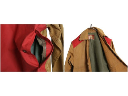 50s ★ IDEAL ハンティング ジャケット メンズ M 程/ ヴィンテージ ブラウン ダック アウトドア キャンバス ライナー付き 防水 ツートン 
