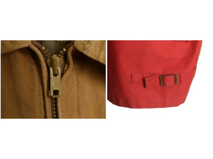50s ★ IDEAL ハンティング ジャケット メンズ M 程/ ヴィンテージ ブラウン ダック アウトドア キャンバス ライナー付き 防水 ツートン 
