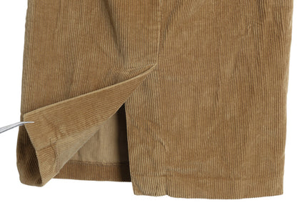 ラルフローレン 太畝 コーデュロイ タイト スカート レディース S ポロ コットン ノータック ひざ丈 無地 きれいめ シンプル カジュアル 茶