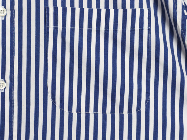 USA製 ブルックスブラザーズ ストライプ 長袖 ボタンダウン シャツ メンズ L / 長袖シャツ コットン カジュアル ワイシャツ ツートン 青 白