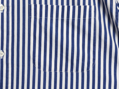 USA製 ブルックスブラザーズ ストライプ 長袖 ボタンダウン シャツ メンズ L / 長袖シャツ コットン カジュアル ワイシャツ ツートン 青 白