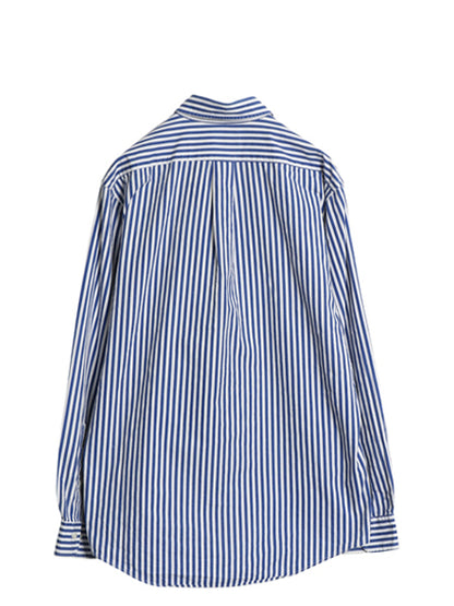 USA製 ブルックスブラザーズ ストライプ 長袖 ボタンダウン シャツ メンズ L / 長袖シャツ コットン カジュアル ワイシャツ ツートン 青 白