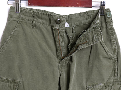 60s ★ 米軍実物 US ARMY 5th ジャングルファティーグ カーゴ パンツ XSMALL SHORT / 69年製 ヴィンテージ ミリタリー リップストップ 4th