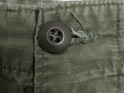 60s ★ 米軍実物 US ARMY 5th ジャングルファティーグ カーゴ パンツ XSMALL SHORT / 69年製 ヴィンテージ ミリタリー リップストップ 4th