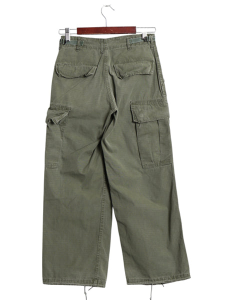 60s ★ 米軍実物 US ARMY 5th ジャングルファティーグ カーゴ パンツ XSMALL SHORT / 69年製 ヴィンテージ ミリタリー リップストップ 4th