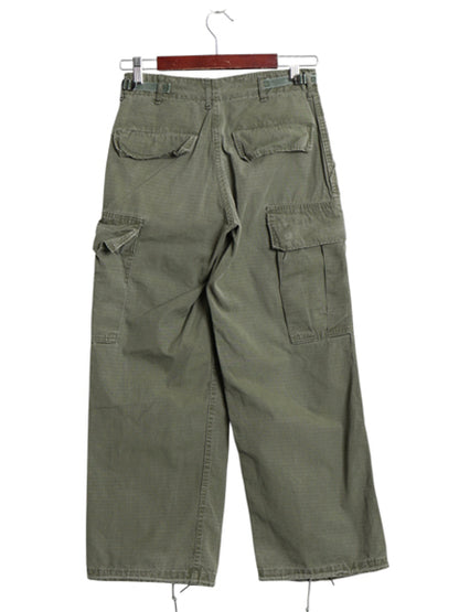 60s ★ 米軍実物 US ARMY 5th ジャングルファティーグ カーゴ パンツ XSMALL SHORT / 69年製 ヴィンテージ ミリタリー リップストップ 4th