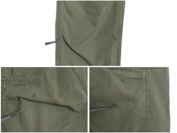 60s ★ 米軍実物 US ARMY 5th ジャングルファティーグ カーゴ パンツ XSMALL SHORT / 69年製 ヴィンテージ ミリタリー リップストップ 4th