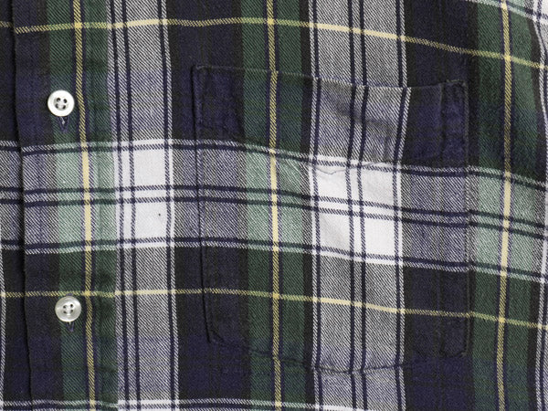 80s USA製 エルエルビーン チェック 長袖 フランネル シャツ メンズ XL ヴィンテージ 古着 ネルシャツ ポケット付き コットン 大きいサイズ