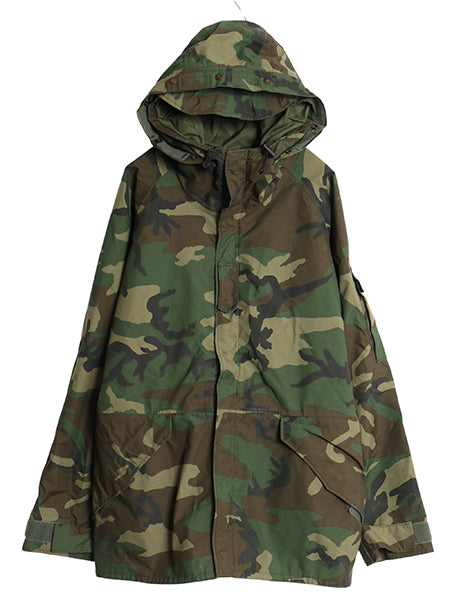 90s 米軍実物 US ARMY ECWCS ゴアテックス ウッドランドカモ 迷彩 ミリタリー ジャケット LARGE REGULAR / 1st GEN 軍物 ミリタリー マンパ