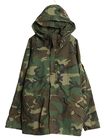 90s 米軍実物 US ARMY ECWCS ゴアテックス ウッドランドカモ 迷彩 ミリタリー ジャケット LARGE REGULAR / 1st GEN 軍物 ミリタリー マンパ
