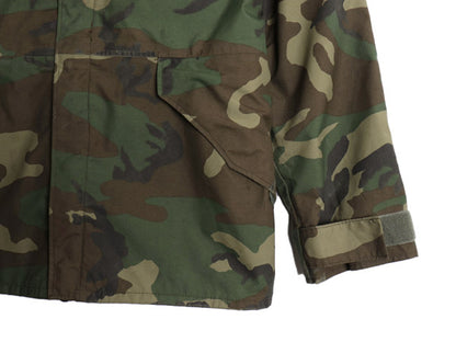 90s 米軍実物 US ARMY ECWCS ゴアテックス ウッドランドカモ 迷彩 ミリタリー ジャケット LARGE REGULAR / 1st GEN 軍物 ミリタリー マンパ