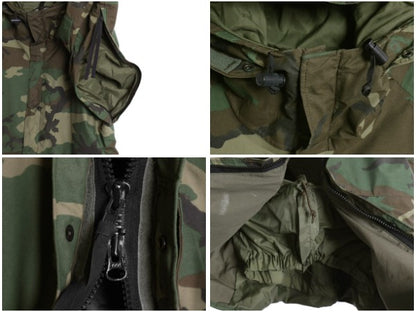 90s 米軍実物 US ARMY ECWCS ゴアテックス ウッドランドカモ 迷彩 ミリタリー ジャケット LARGE REGULAR / 1st GEN 軍物 ミリタリー マンパ