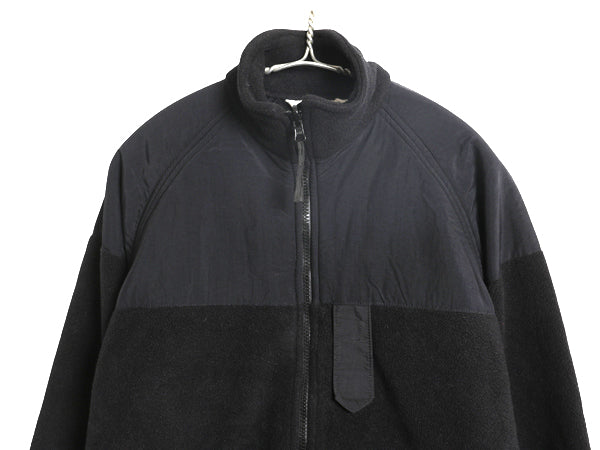 米軍実物 US NAVY ECWCS GEN2 フルジップ フリース ライナー ジャケット SMALL LONG 古着 13年製 ミリタリー USN 軍物 海軍 ジャンパー 黒