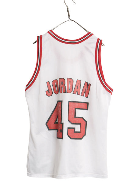90s USA製 ブルズ メッシュ タンクトップ メンズ XL 程/ 古着 オールド NBA オフィシャル チャンピオン マイケル ジョーダン 大きいサイズ