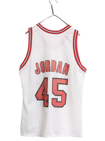 90s USA製 ブルズ メッシュ タンクトップ メンズ XL 程/ 古着 オールド NBA オフィシャル チャンピオン マイケル ジョーダン 大きいサイズ