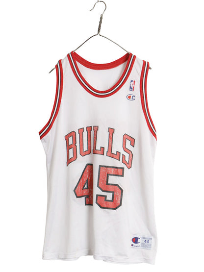 90s USA製 ブルズ メッシュ タンクトップ メンズ XL 程/ 古着 オールド NBA オフィシャル チャンピオン マイケル ジョーダン 大きいサイズ