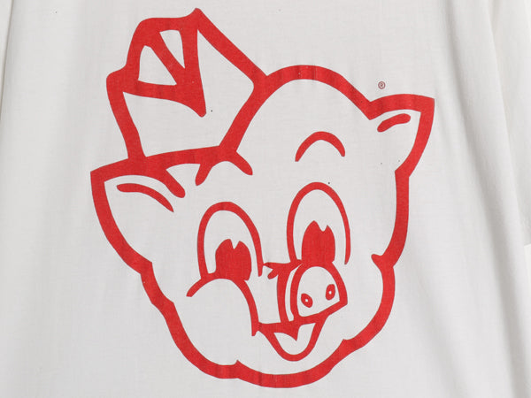 90s USA製 企業 ピグリー ウィグリー 両面 イラスト プリント Tシャツ メンズ L / オールド グラフィック キャラクター ALL SPORT 当時物