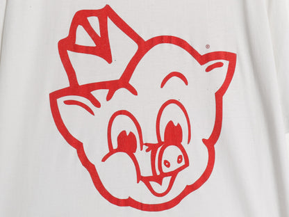 90s USA製 企業 ピグリー ウィグリー 両面 イラスト プリント Tシャツ メンズ L / オールド グラフィック キャラクター ALL SPORT 当時物