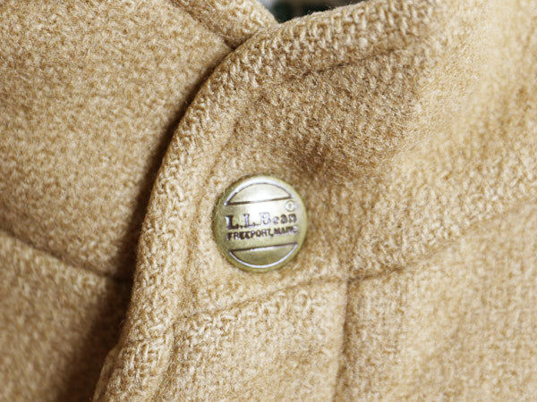 80s エルエルビーン 中綿 ウール ジャケット メンズ L 程/ ヴィンテージ メルトン ブルゾン チェック ライナー付き フルジップ ジャンパー