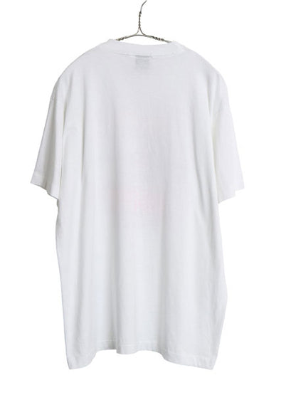 デッドストック 90s USA製 ジョーク イラスト プリント Tシャツ メンズ XL オールド アート グラフィック キャラクター 大きいサイズ 白